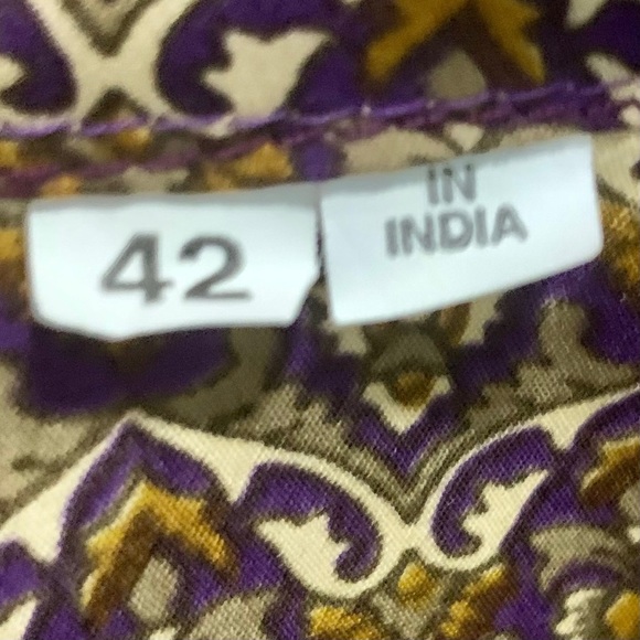 Women's Gold & Purple Kurti/Tunic - Picture 2 of 11
